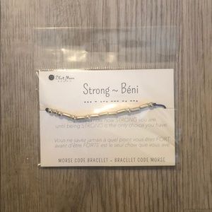 Blue Moon Beads Morse Code Bracelet - Strong